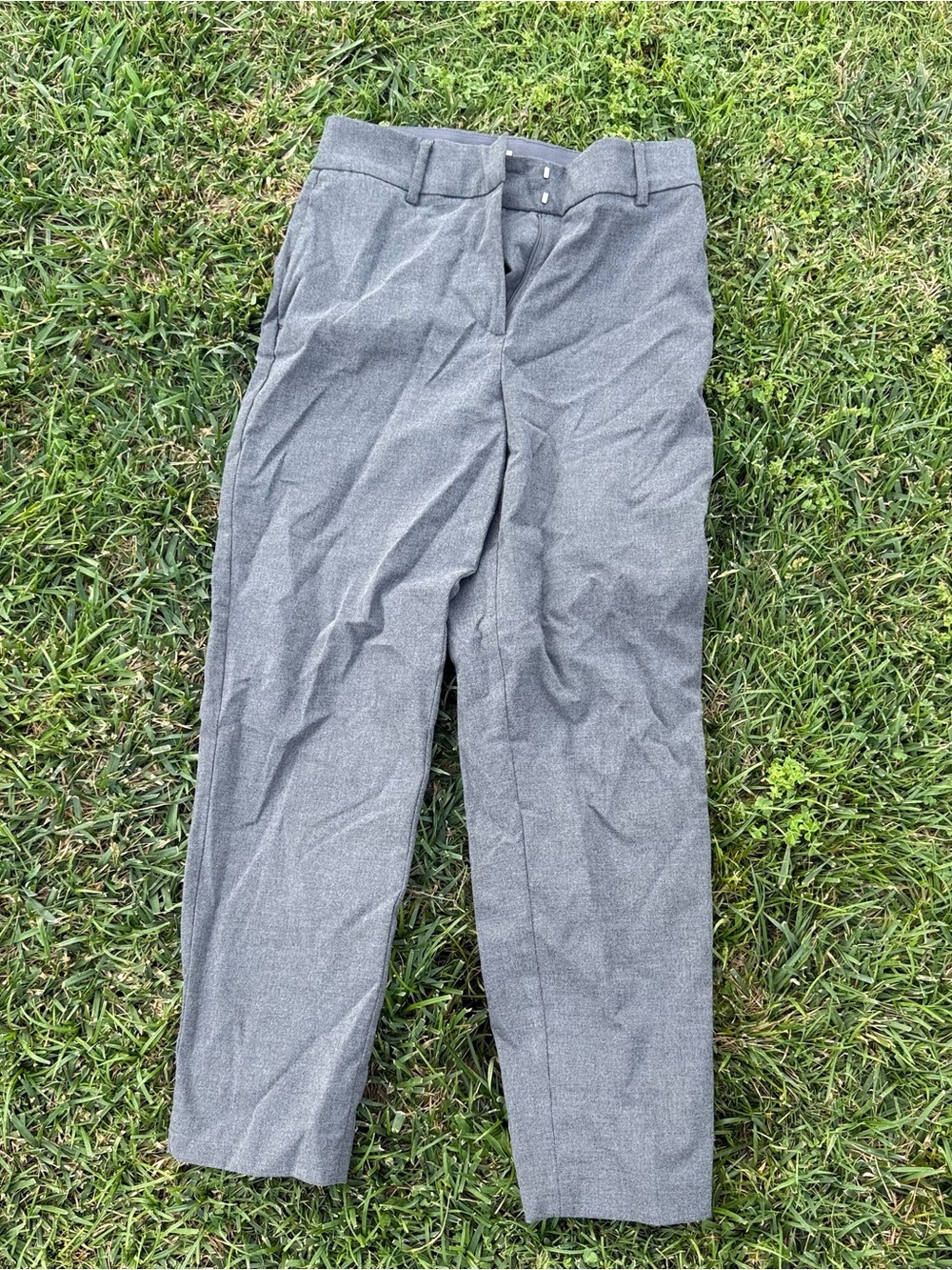 H&M Women’s Gray High Waist Ankle Dress Pants